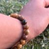 mookaite jasper natural gemstone bracelet side view