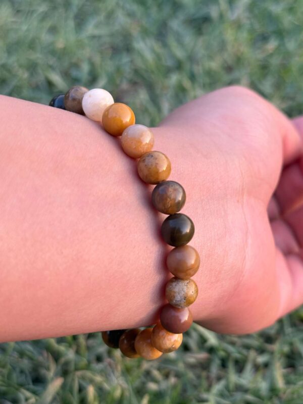 mookaite jasper natural gemstone bracelet top left