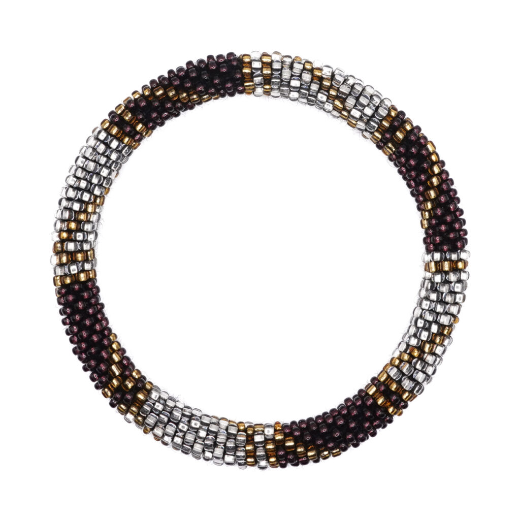 Nepal Beads Bracelet - Handmade Black Golden