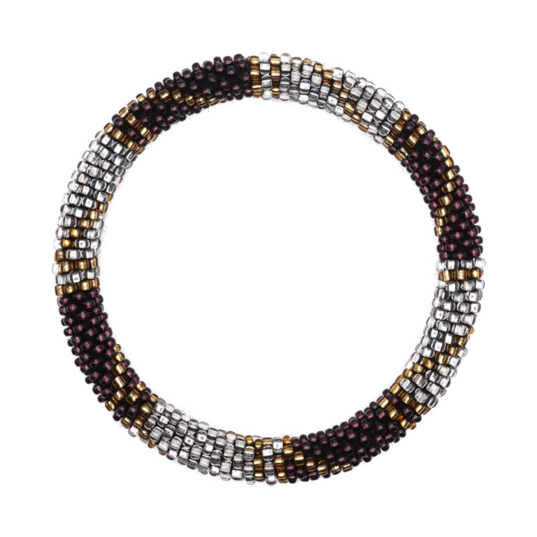 Nepal Beads Bracelet - Handmade Black Golden