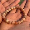 picture stone natural gem stone bracelet in hand