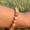 picture stone natural gem stone bracelet top view