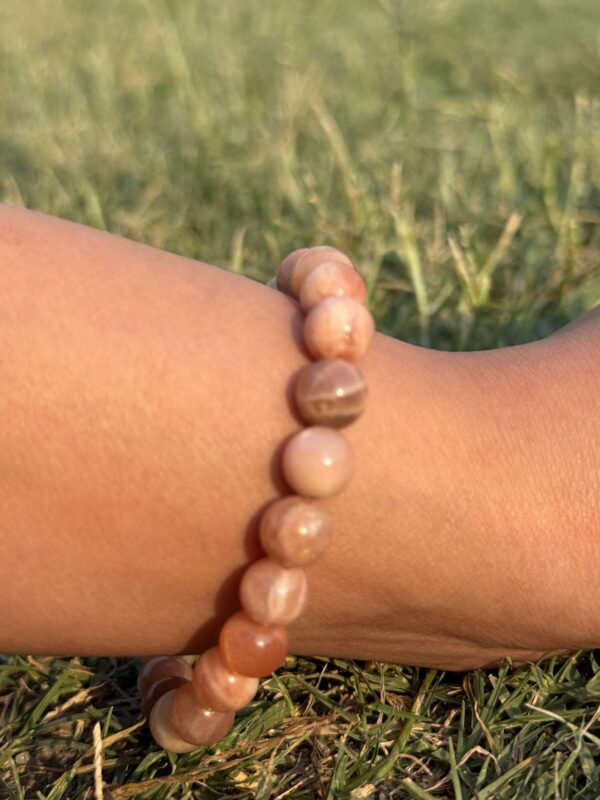picture stone natural gem stone bracelet top view