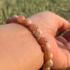 picture stone natural gem stone bracelet side view