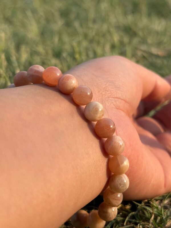 picture stone natural gem stone bracelet side view