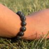 polar zade natural gem stone bracelet side agnle view