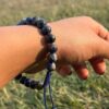 sodalite natural gemstone bracelet side view