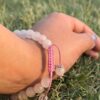 sun stone natural gem stone bracelet closure view