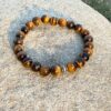tiger eye natural gemstone bracelet in stone