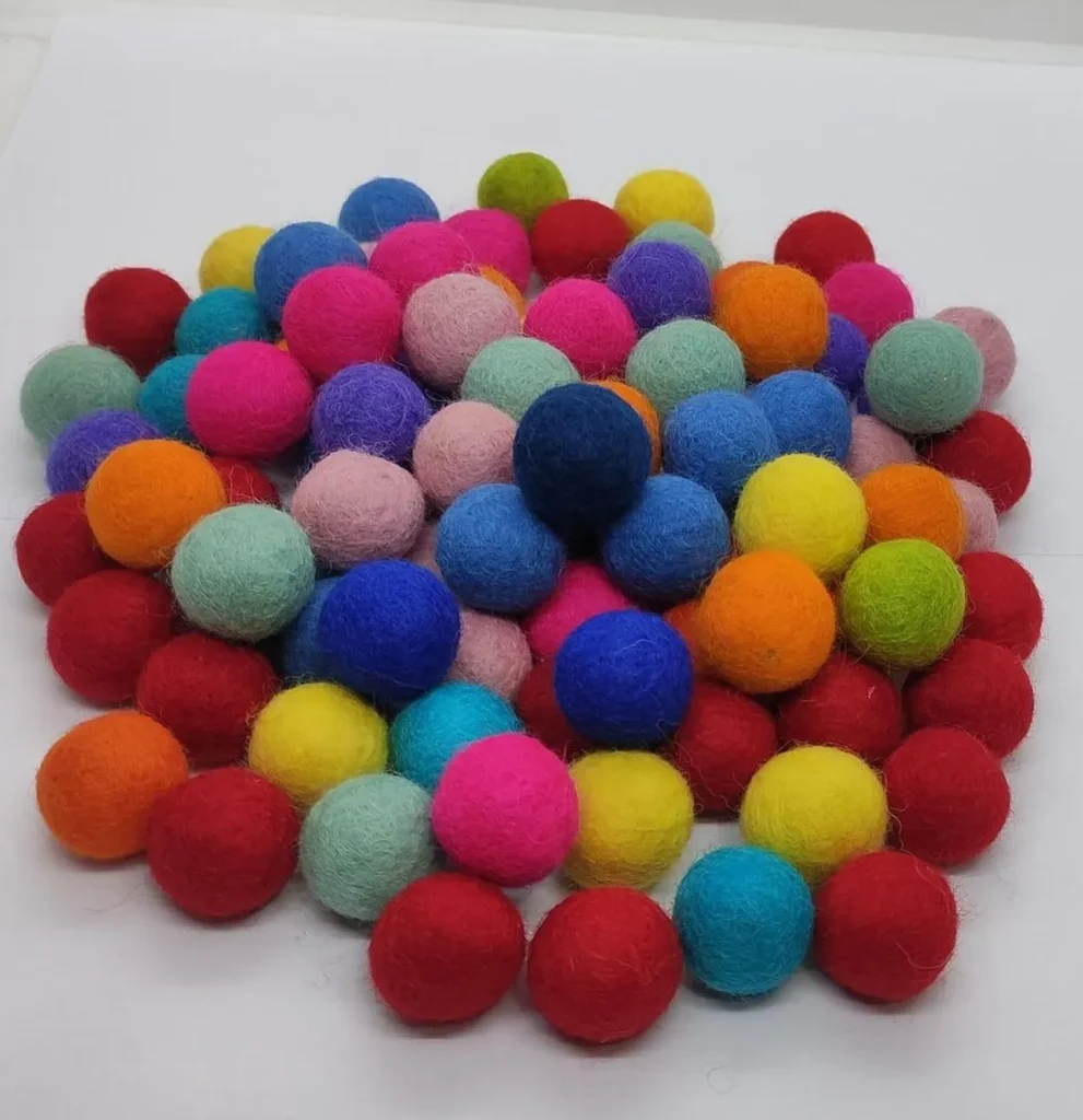 2cm Handmade Wool Felt Balls