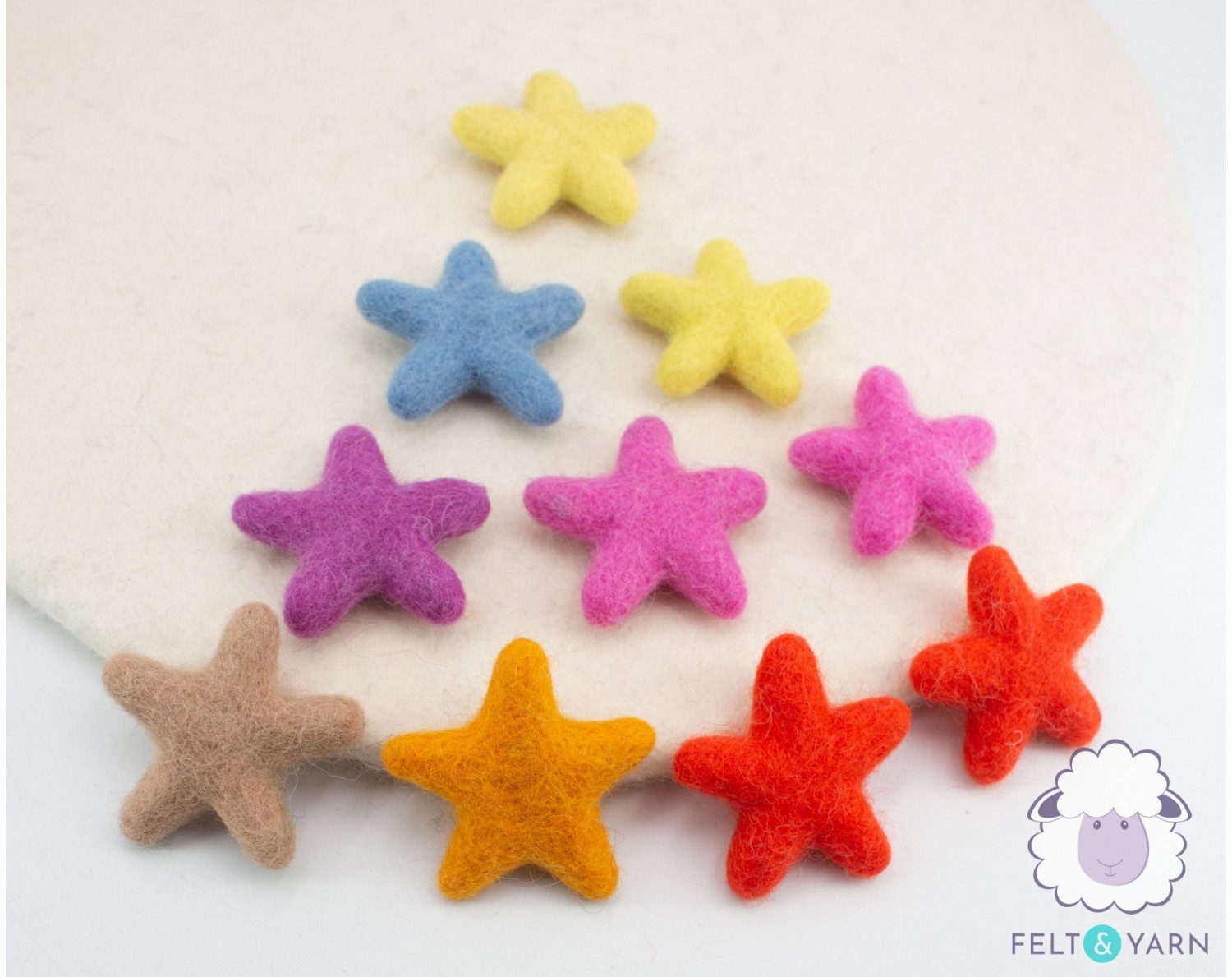Handmade wool felt ball mobile for nursery decoration