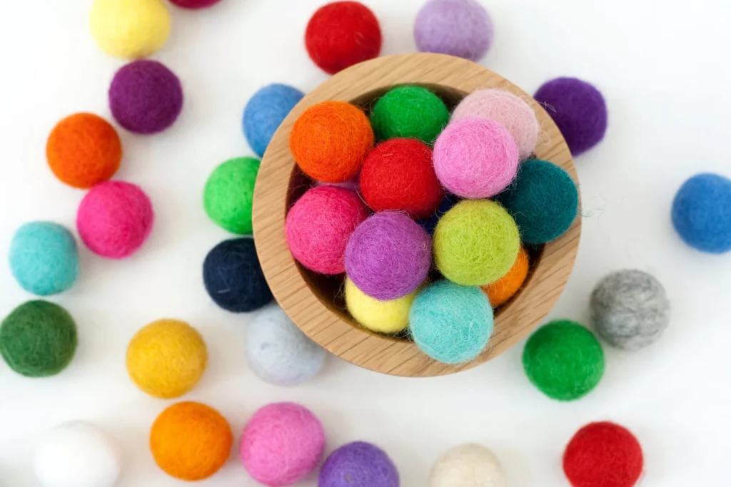 2cm Felt Balls for Garlands